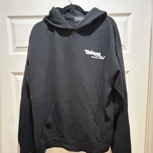 TALENTLESS Black Pullover Hoodie Size Large Cotton